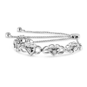 Haus of Brilliance .925 Sterling Silver Diamond Accent Interlocking Infinity